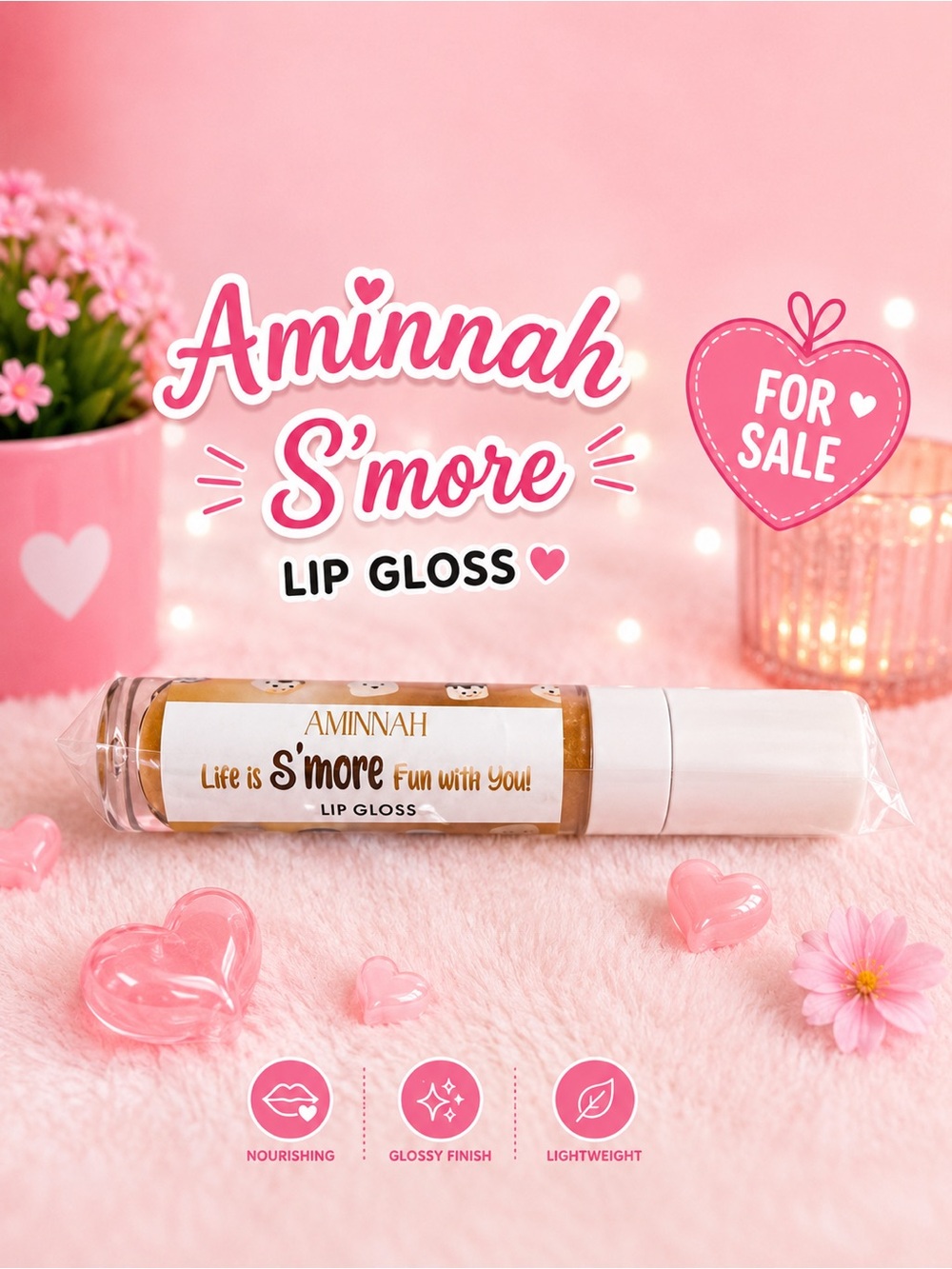 Aminnah S’more lip gloss